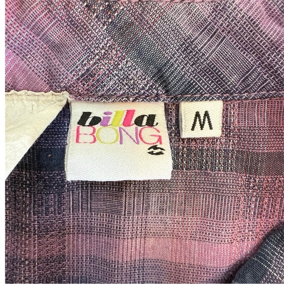 Billabong Long Sleeve Button Down Surf Shirt Size M - Picture 3 of 3